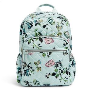 Vera Bradley Campus Backpack in Seawater Blooms